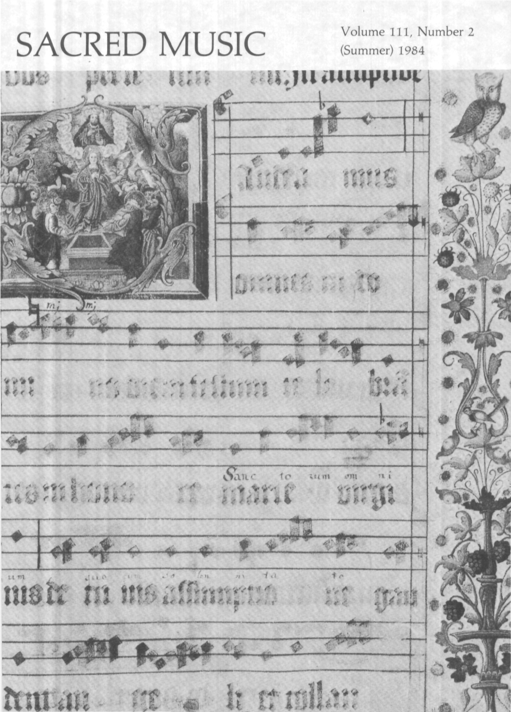 Sacred Music Volume 111 Number 2