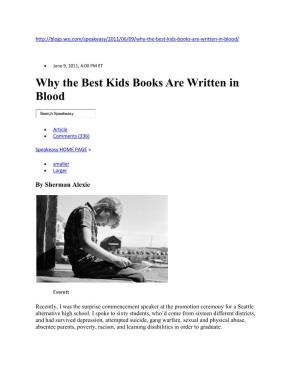 Why the Best Kids Books Are Written in Blood