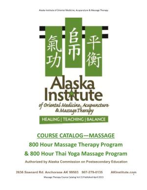 Massage Therapy Vocational Programs