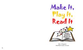 Literacy Activities & Games for Parents and Children