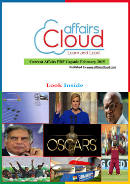 Current Affairs PDF Capsule February 2015 Published By
