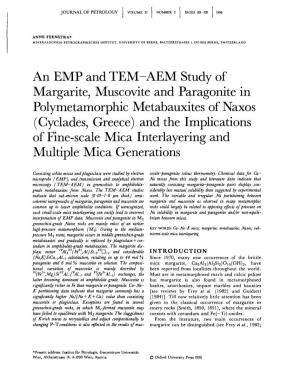 An EMP and TEM-AEM Study of Margarite, Muscovite