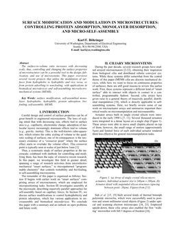 Controlling Protein Adsorption, Monolayer Desorption, and Micro-Self-Assembly