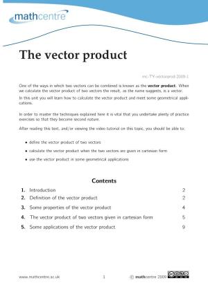 The Vector Product