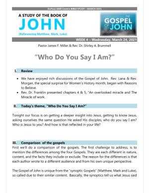 JOHN Bible Study