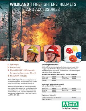 Wildland T Firefighters' Helmets and Accessories