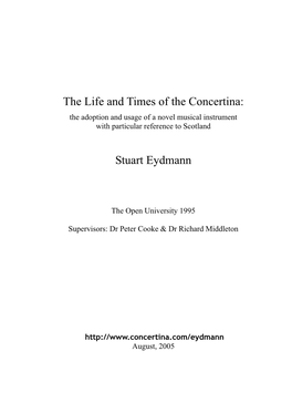 The Life and Times of the Concertina: Stuart Eydmann