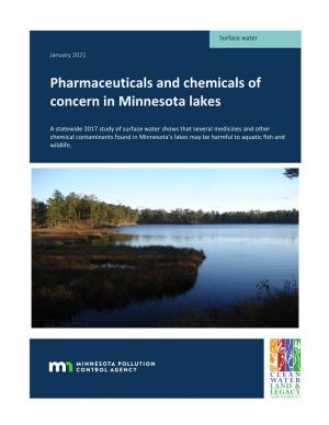 Pharmaceuticals and Chemicals of Concern in Minnesota Lakes