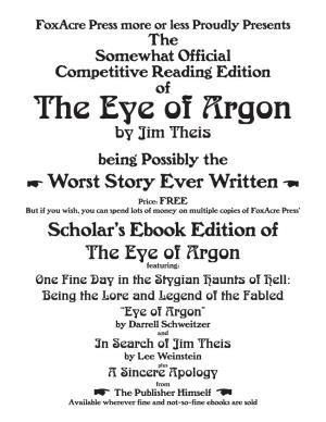The Eye of Argon
