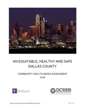 An Equitable, Healthy and Safe Dallas County
