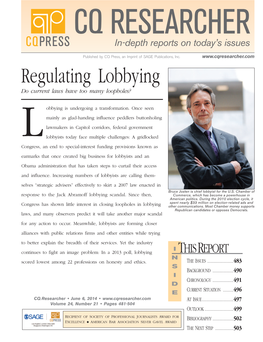 CQR Regulating Lobbying