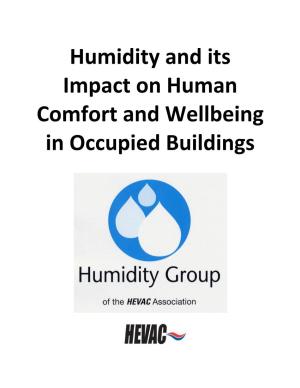 Humidity and Its Impact on Human Comfort and Wellbeing in Occupied Buildings