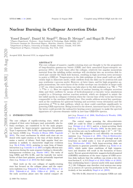 Nuclear Burning in Collapsar Accretion Disks 3