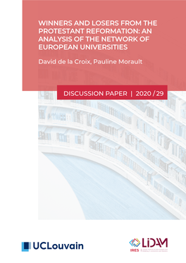 Winners and Losers from the Protestant Reformation: an Analysis of the Network of European Universities
