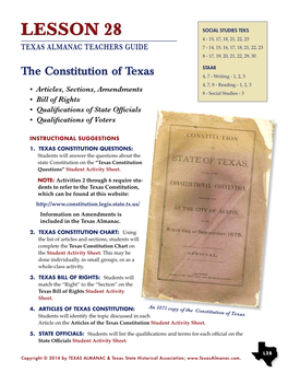 The Constitution of Texas