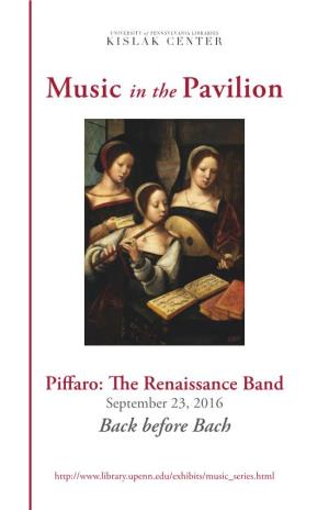 Music in the Pavilion: Piffaro: the Renaissance Band