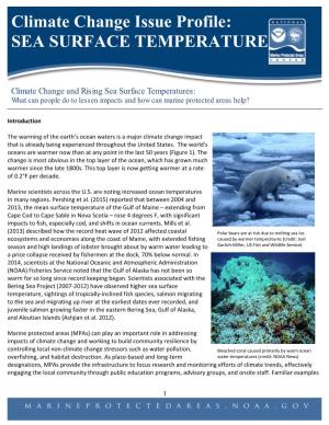 Climate Change Issue Profile: SEA SURFACE TEMPERATURE