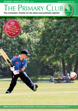 The Cricketers' Charity for the Blind and Partially Sighted