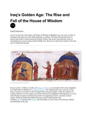 Iraq's Golden Age: the Rise and Fall of the House of Wisdom