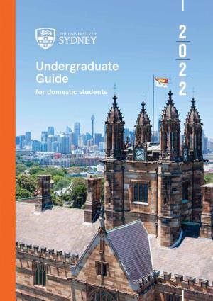 University of Sydney Undergraduate Guide 2022
