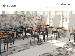 Shetland a Range of Cement Inspired Porcelain Tiles, Influenced by the Growing Trend for Encaustic Designs