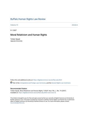 Moral Relativism and Human Rights