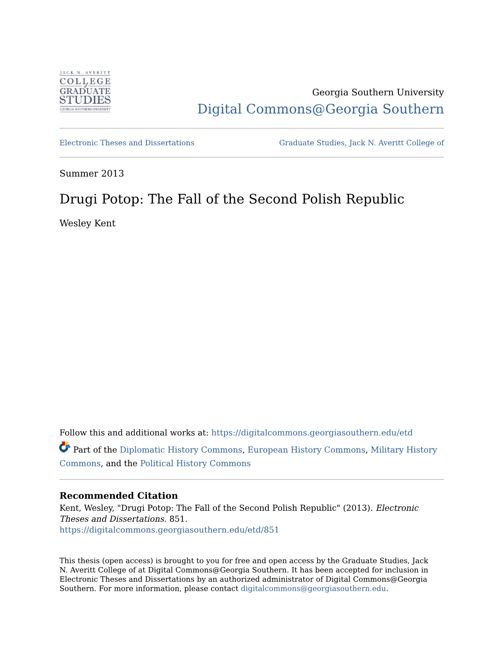 The Fall of the Second Polish Republic