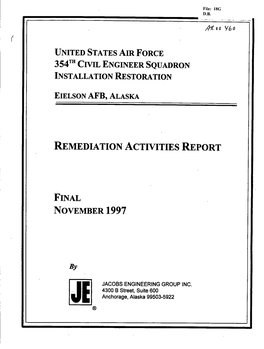 Remediation Activities Report Final
