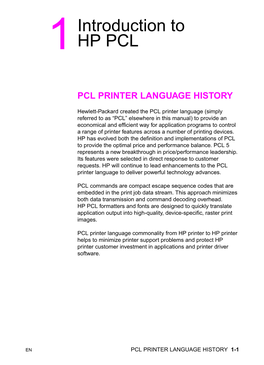 HP PCL/PJL Reference
