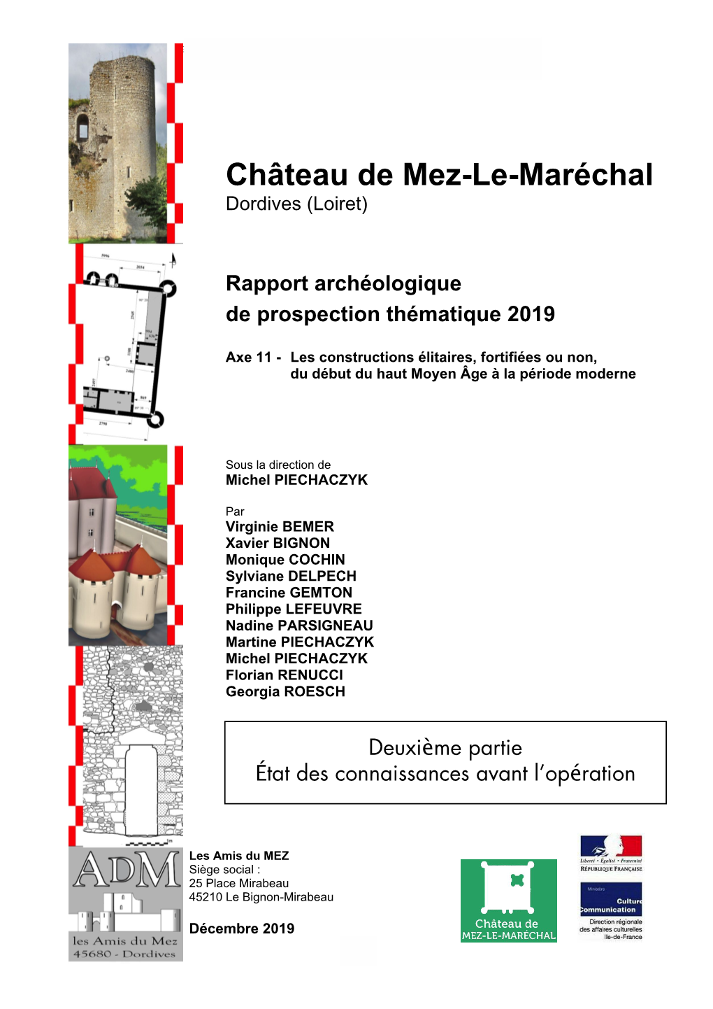 Château De Mez-Le-Maréchal - Rapport De Prospection Thématique