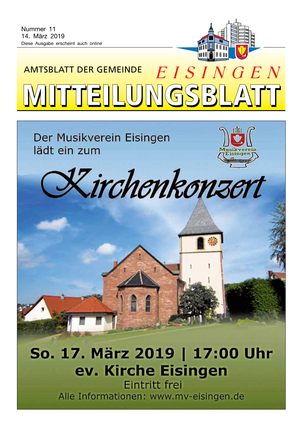 Mitteilungsblatt KW 11/2019