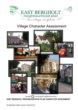 Village Character Assessment