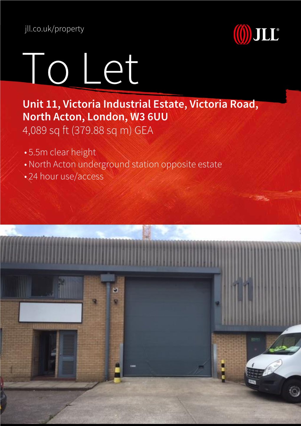 Unit 11, Victoria Industrial Estate, Victoria Road, North Acton, London, W3 6UU 4,089 Sq Ft (379.88 Sq M) GEA