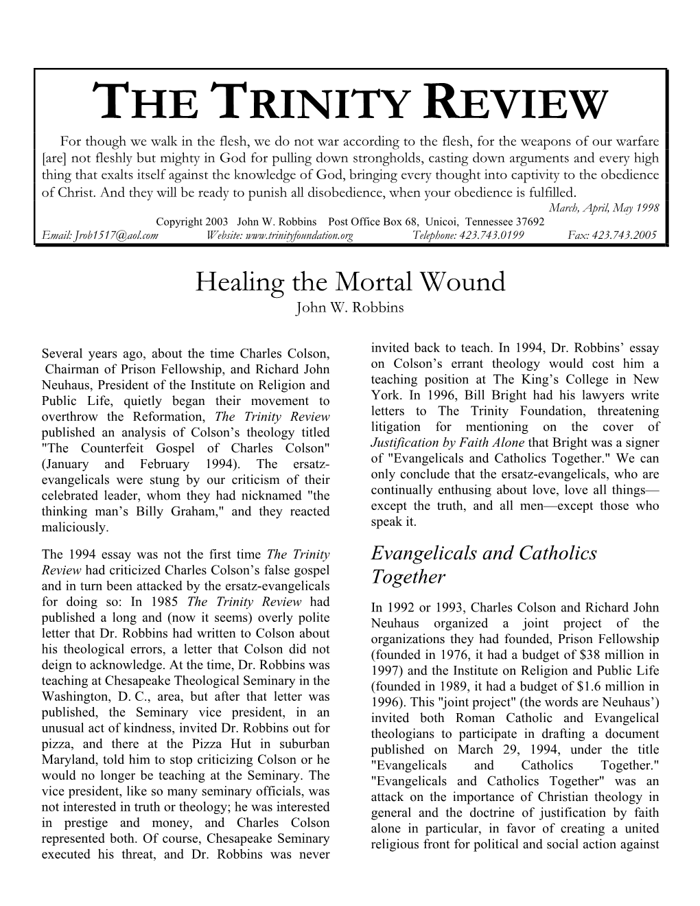 The Trinity Review