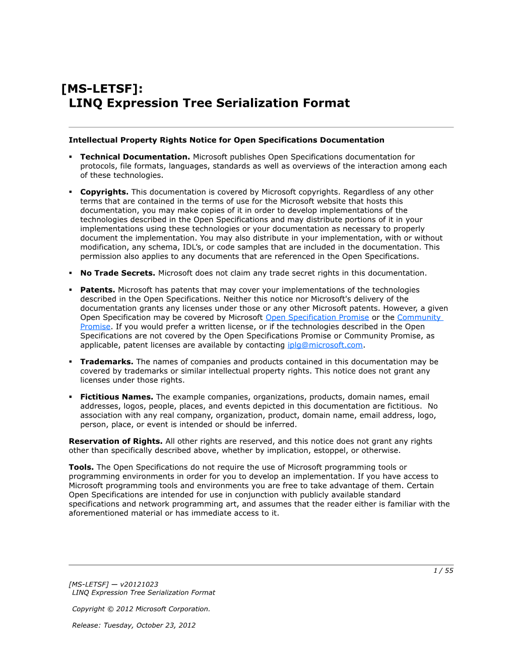 Intellectual Property Rights Notice for Open Specifications Documentation s2