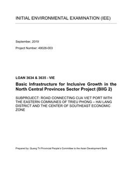 49026-003: Basic Infrastructure for Inclusive Growth in the North
