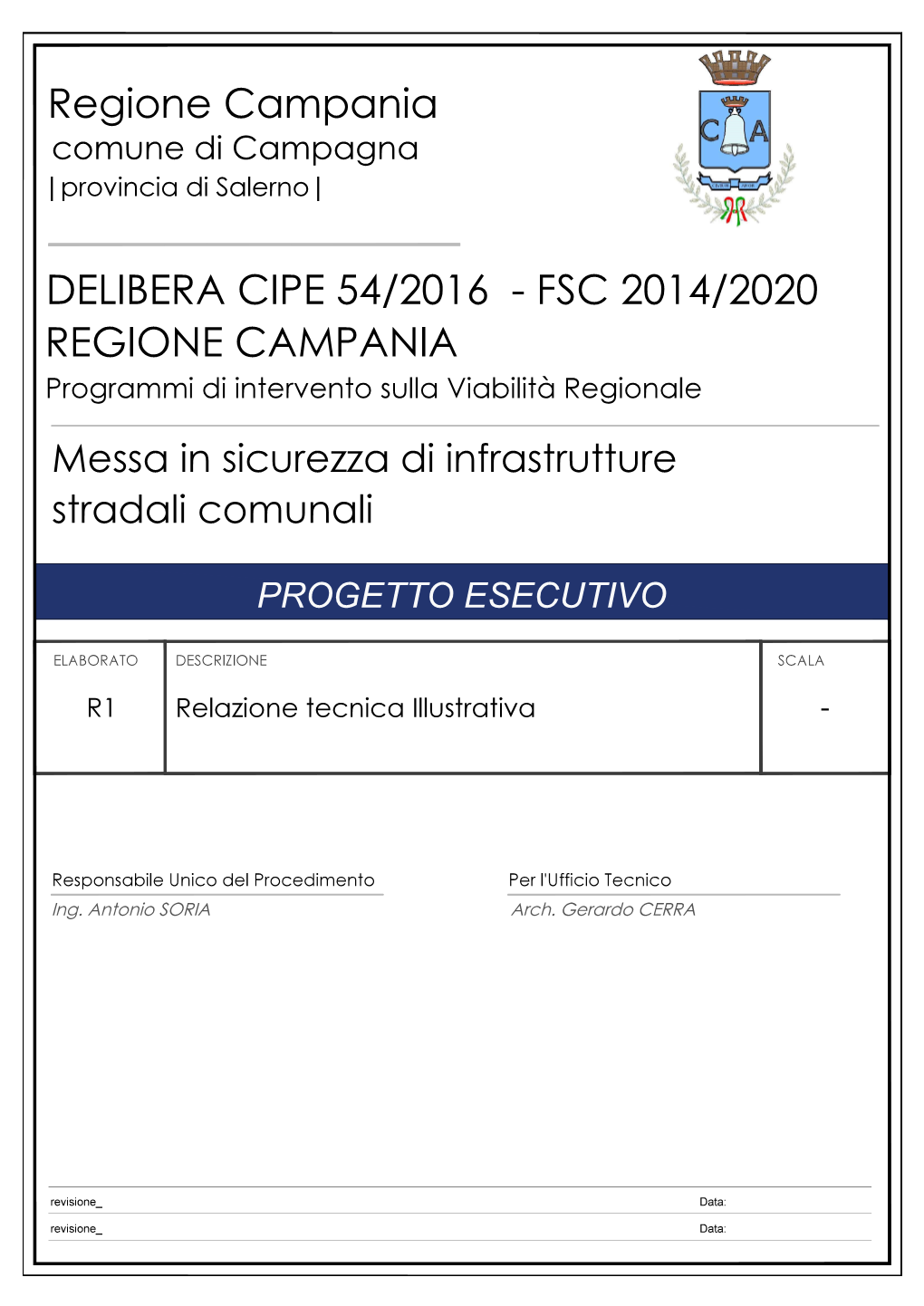 Relazione Illustrativa Progetto Esecutivo