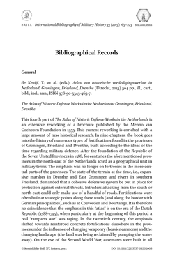Bibliographical Records