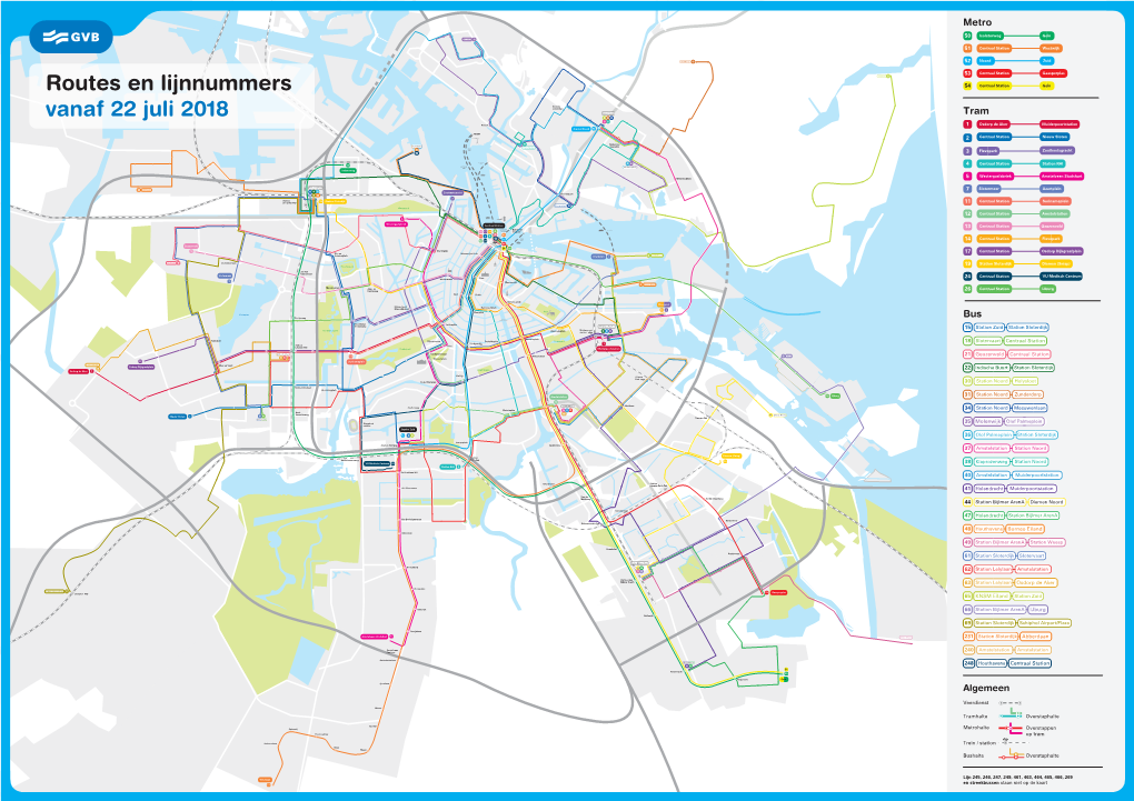 GVB Bussen, Trams En Metro's