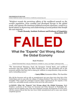 What the “Experts” Got Wrong About the Global Economy