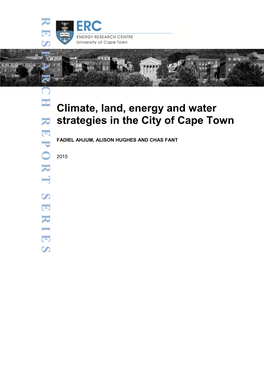 Page 1 Climate, Land, Energy and Water Strategies in the City of Cape