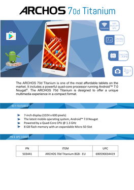 The ARCHOS 70D Titanium Is One of the Most Affordable Tablets on the Market