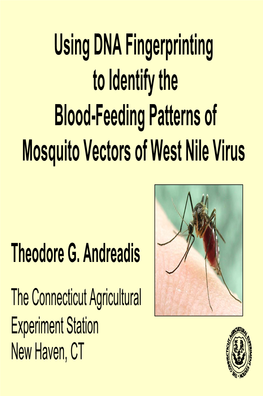 Learning to Live with West Nile Virus