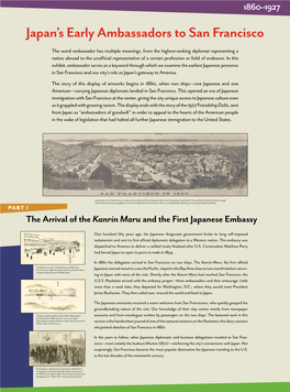 Japan's Early Ambassadors to San Francisco