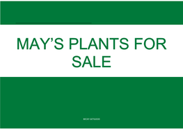 BECKY GETGOOD Virtual Plant Sales Table – May Offers
