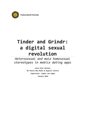 Tinder and Grindr: a Digital Sexual Revolution Heterosexual and Male Homosexual Stereotypes in Mobile Dating Apps