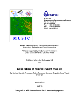 Calibration of Rainfall-Runoff Models