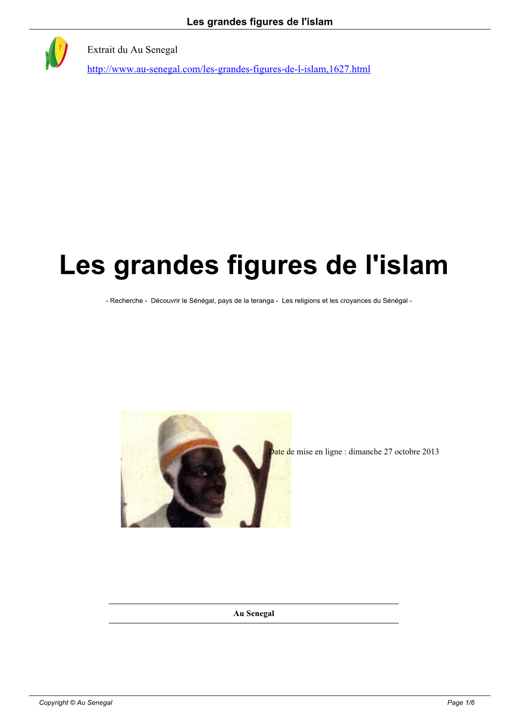 Les Grandes Figures De L'islam