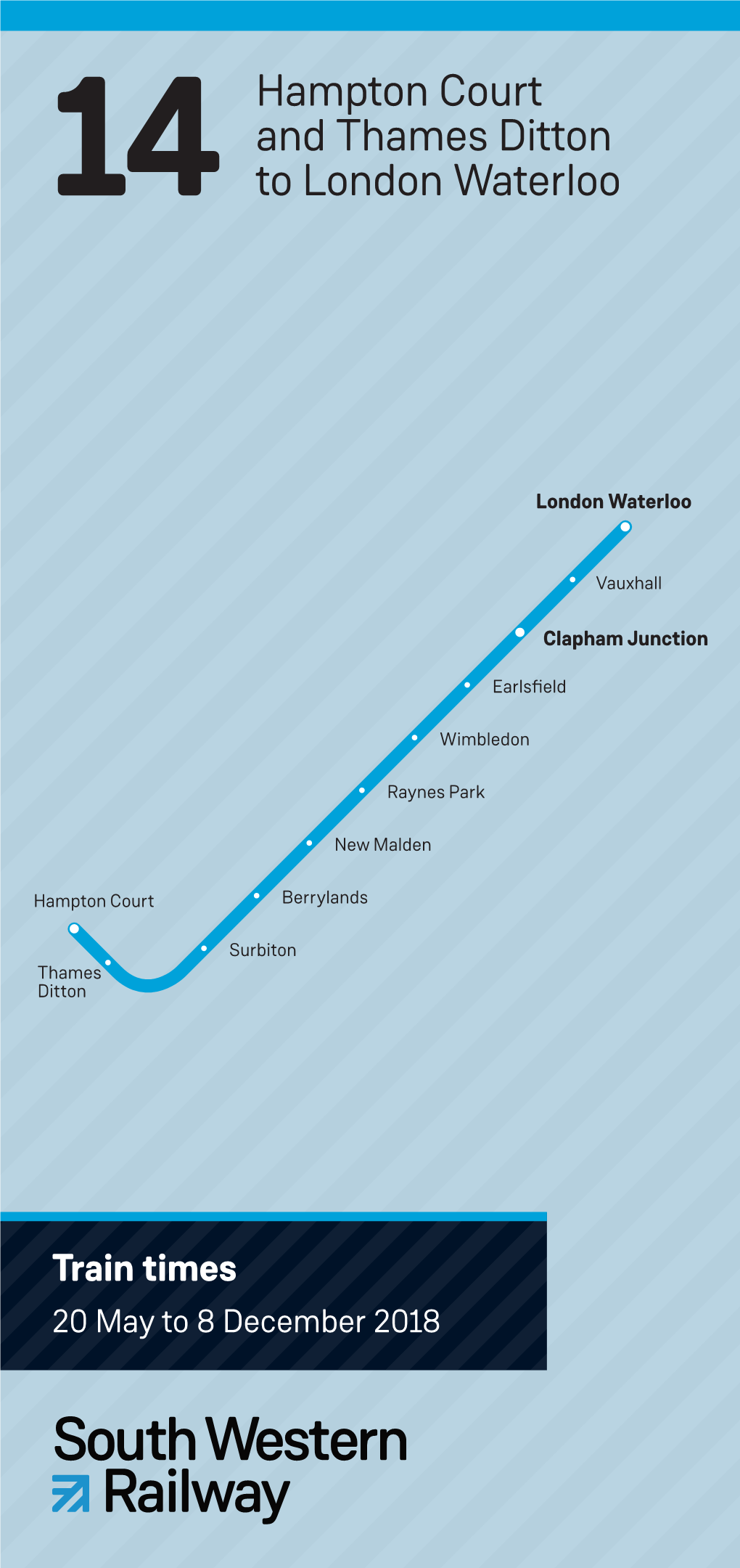 14 Hampton Court and Thames Ditton to London Waterloo