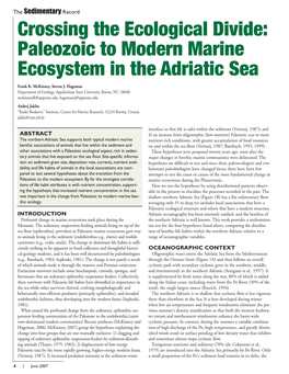Paleozoic to Modern Marine Ecosystem in the Adriatic Sea